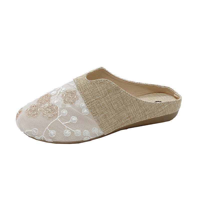 Toe Box For Outdoors Low Heel Flat Slip-on Lofter Hollow Sandals foto 3