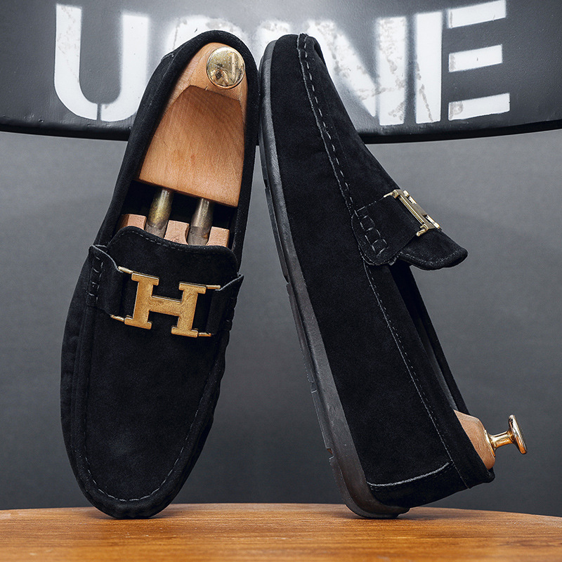 Spring All-Match British-Style Mens Casual Leather Shoes foto 4