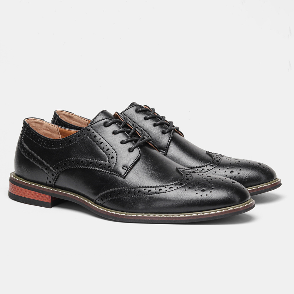 Classic Brogue Business Shoes Men foto 2