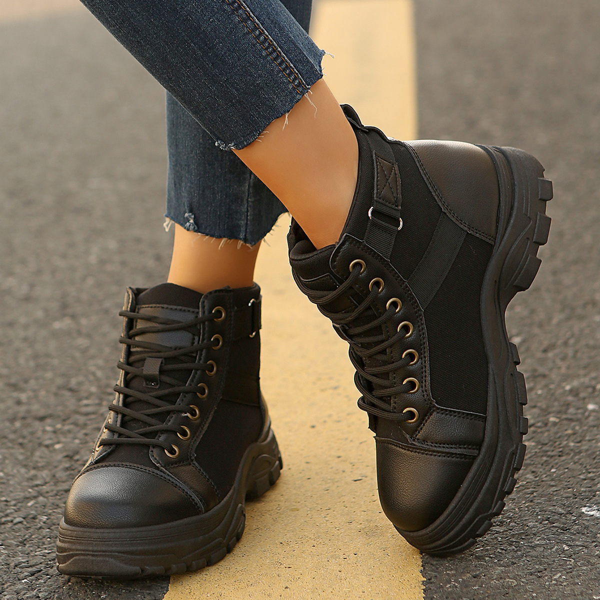 Women's Casual Mid-calf Fleece-lined, Thickened, Insulated Cotton Boots foto 3