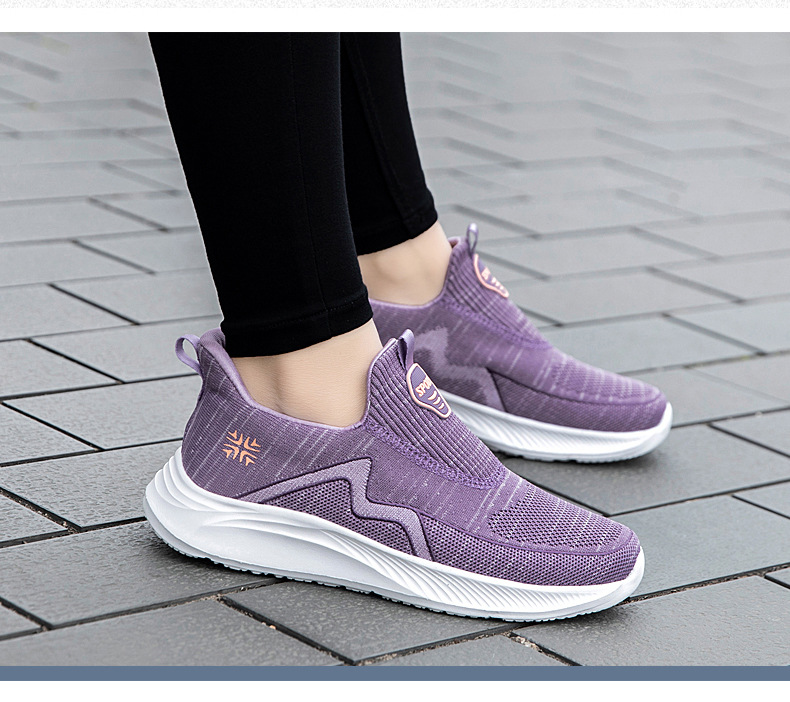 Middle-aged And Elderly Walking Shoes Soft Bottom Widened Mesh Surface Breathable Shoes foto 5