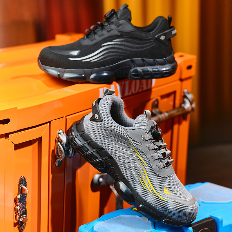 Men's Anti-smashing And Anti-penetration Steel Toe Cap Safety Shoes foto 2