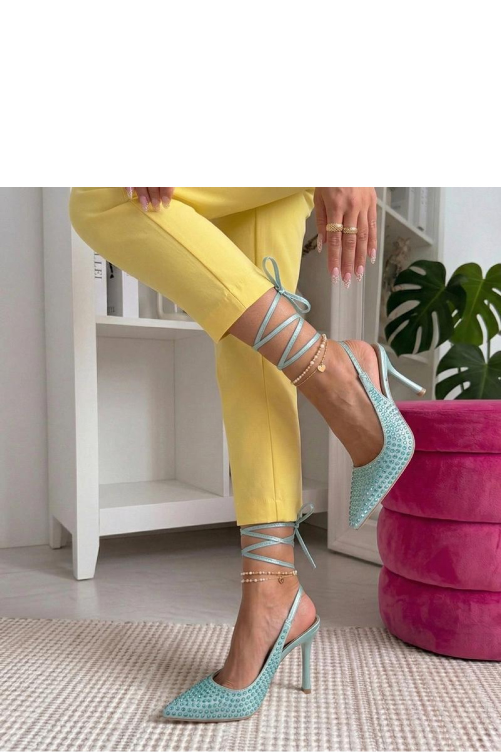 Gebonden hoge hakken schoenen Solea foto 2