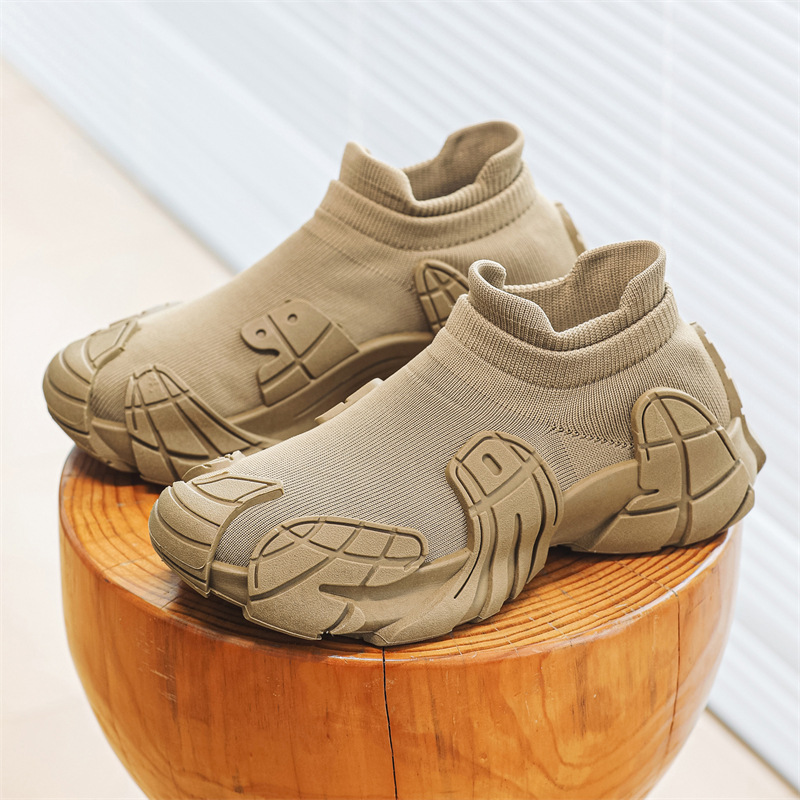 Men's Sock Shoes Flying Woven Breathable Mesh Surface foto 4