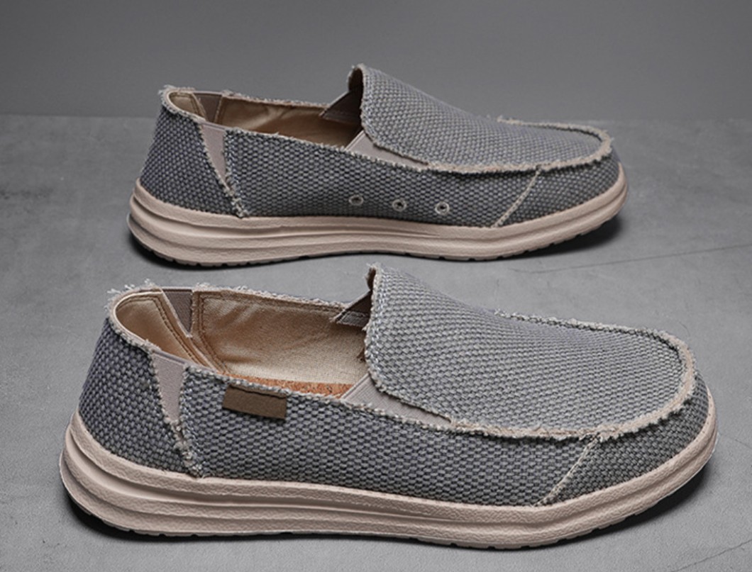 Men's Breathable Lightweight Cloth Shoes Lazy Plus Size foto 5