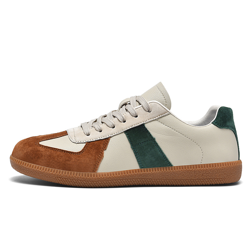 Top Layer Pigskin Leather Sneaker Japanese Canvas Retro Sports Couple Casual Shoes foto 2