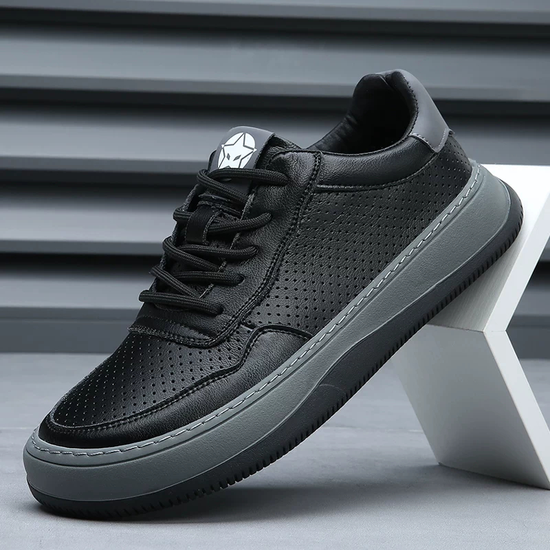 Hollowed-out Breathable Thick-soled Retro Casual Shoes foto 2
