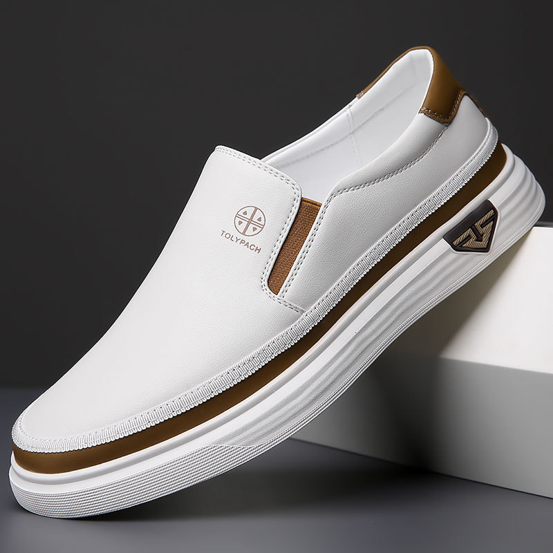 Lazy Slip On Men's Casual Leather Shoes foto 4