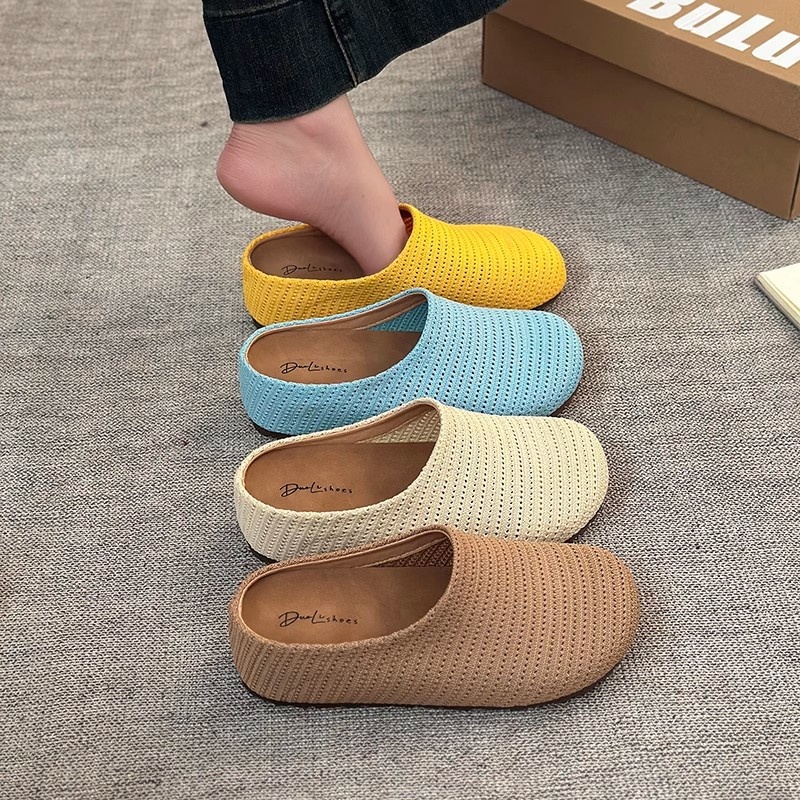 Non-slip Comfortable Baotou Boken Women's Slippers foto 5