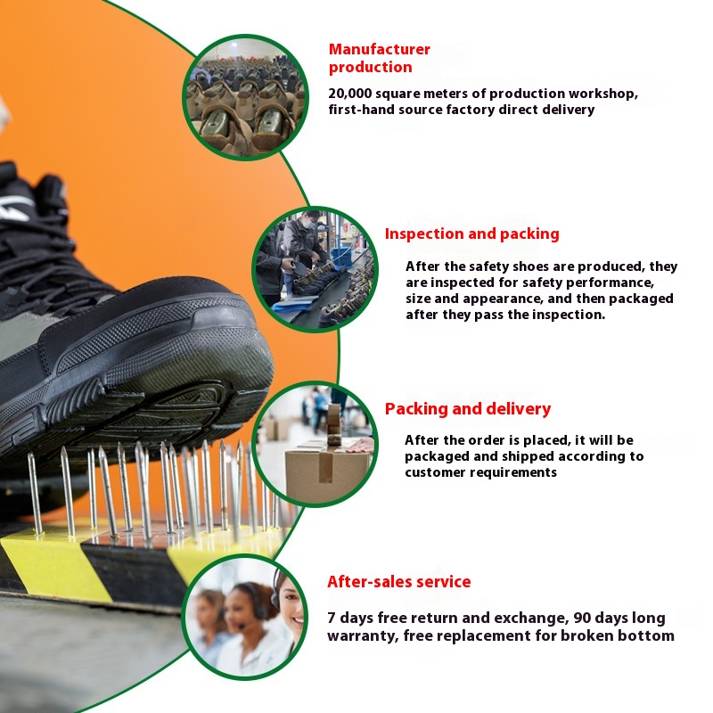 Wear-resistant Comfortable Not Tired Feet Safe Work Protective Footwear foto 3