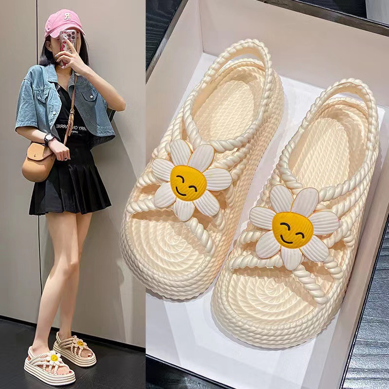 Super Soft And Cute Flower All-matching And Lightweight Non-slip Sandals foto 2