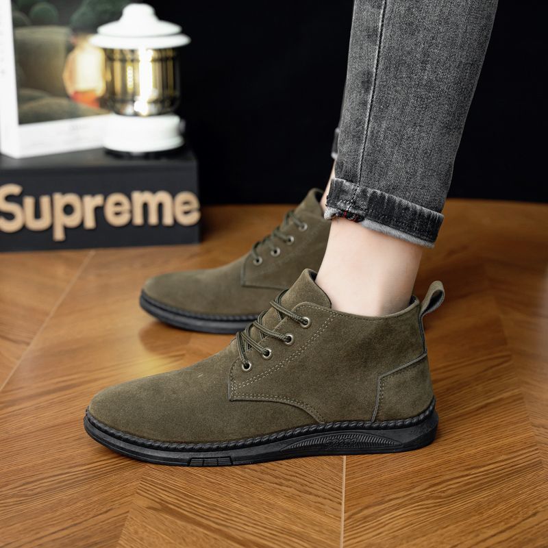 British Style Outdoor Student Casual High-top All-matching Trendy Men's Martin Boots foto 3
