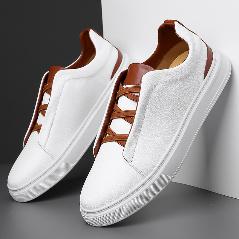 Waterproof Non-slip Comfortable Versatile Lace-up Mens Shoes foto 3