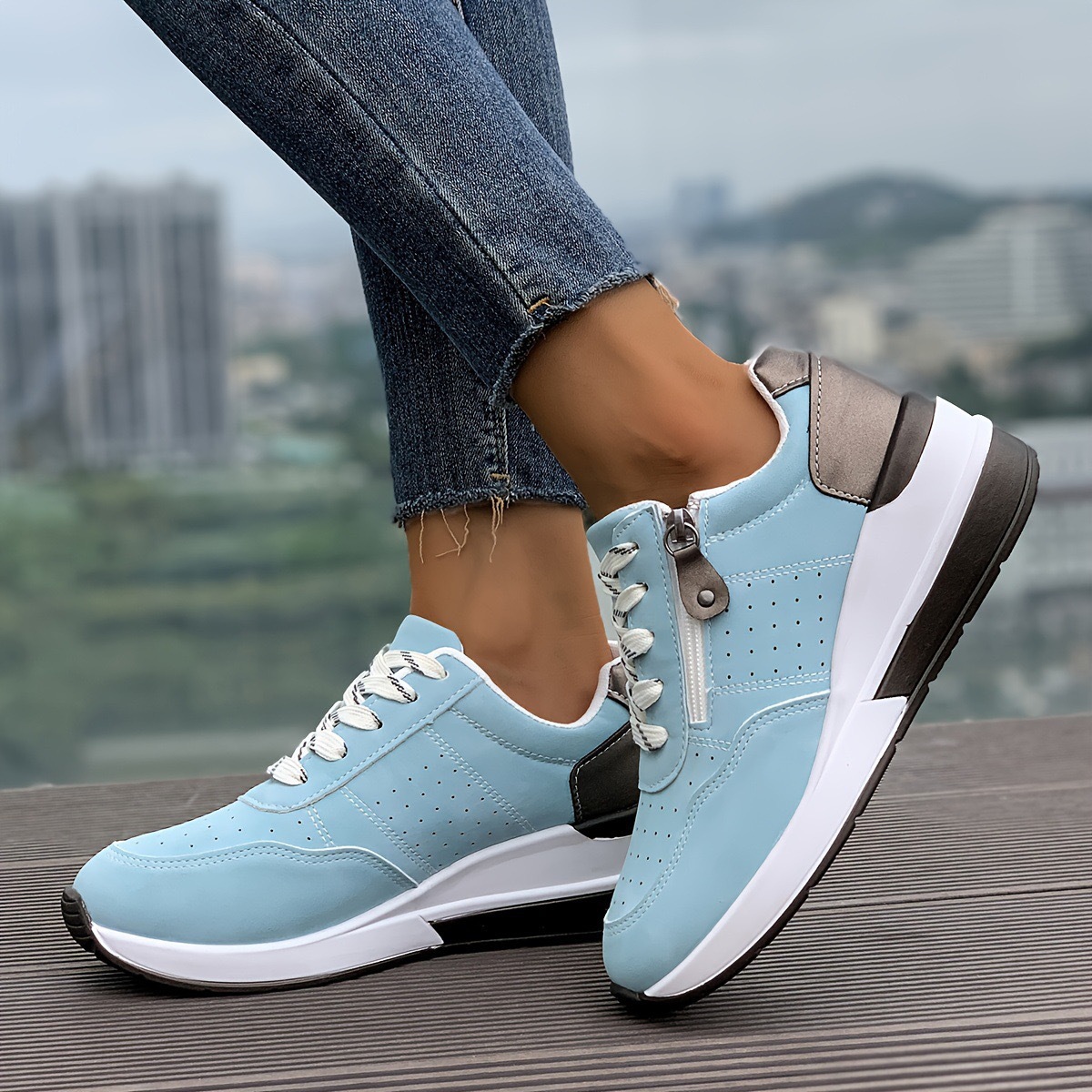 Women's Casual Sneakers With Thick Soles foto 5