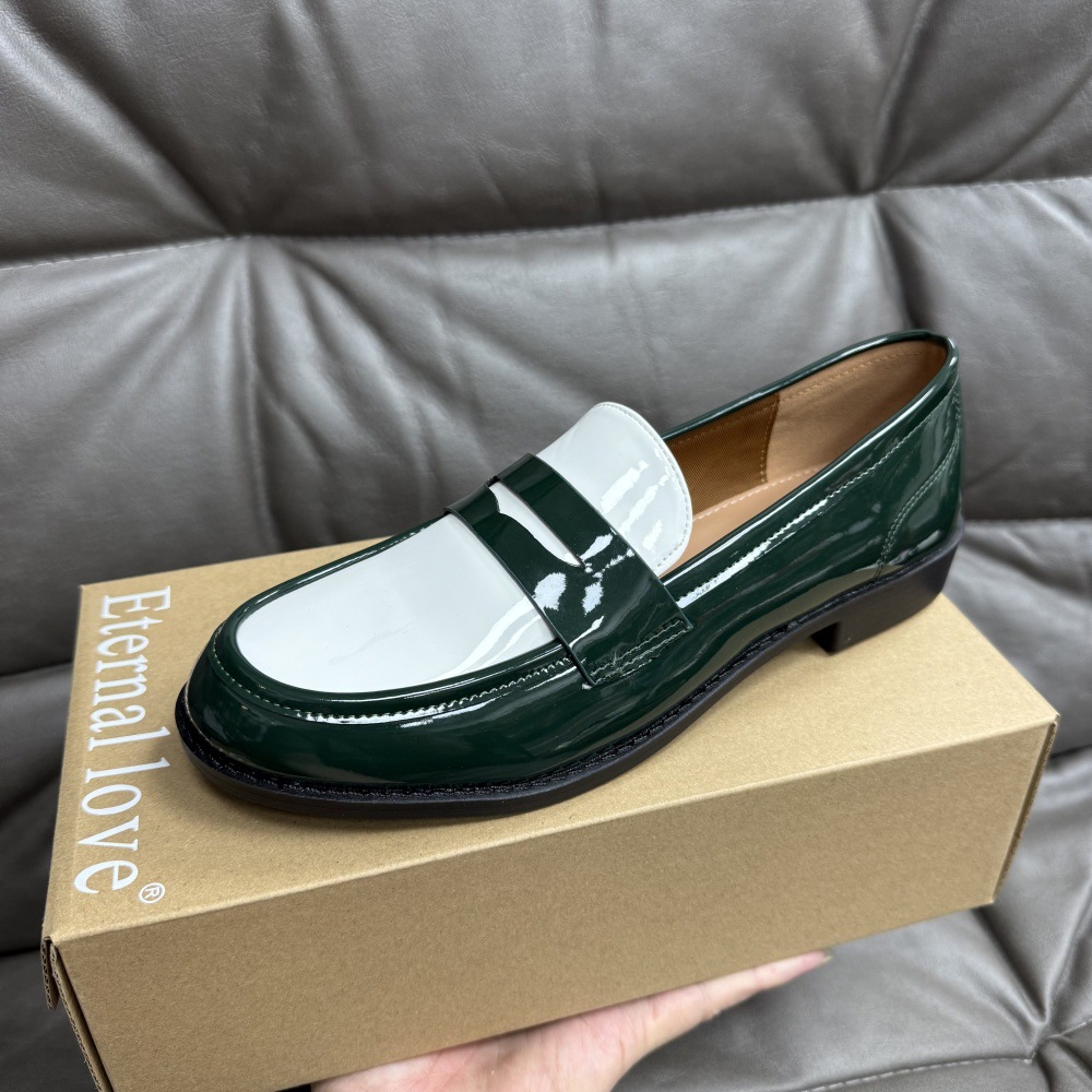 Leather Slip-on British-style Casual Loafers Shoes foto 3