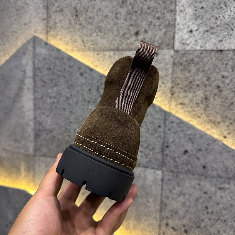 Suede Martin Boots Fleece-lined Warm Slugged Bottom Casual Shoes foto 5