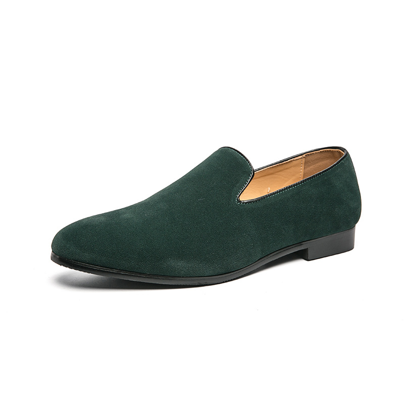 British Leather Shoes Matte Leather Gommino Men foto 3