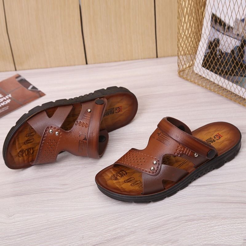 Sandals Summer Open Toed Non-slip Men foto 2