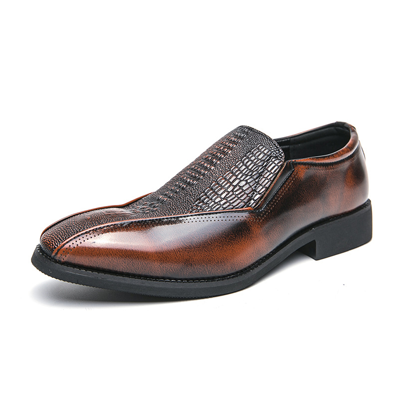 Loafer Trendy Retro British Slip-on Leather Shoes foto 5