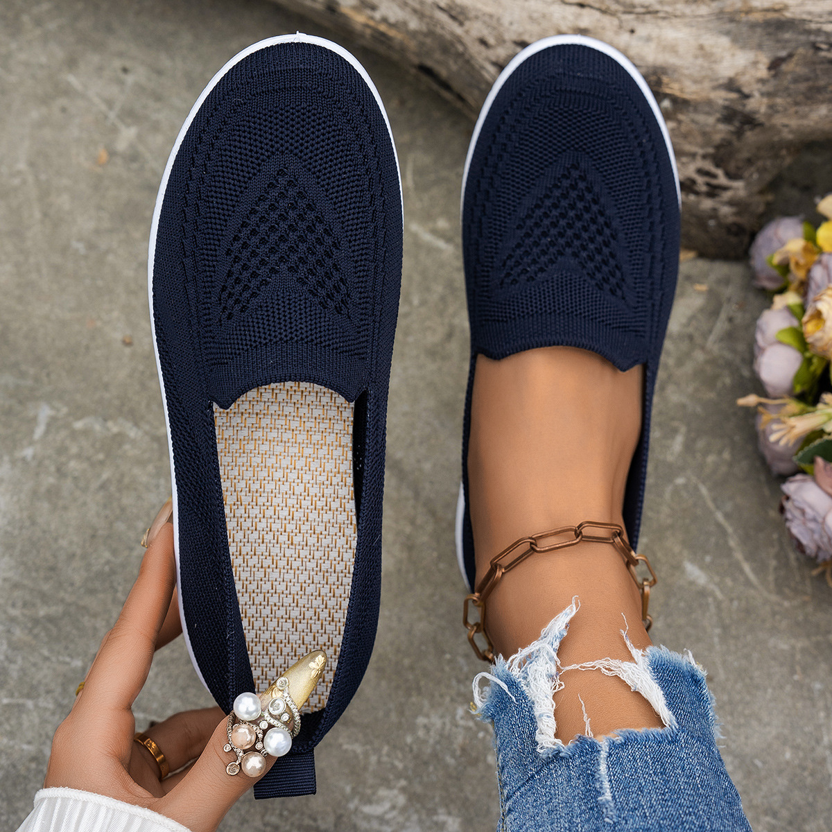 Women's Shoes Summer New Women's Mesh Surface Shoes Casual Fashion foto 3