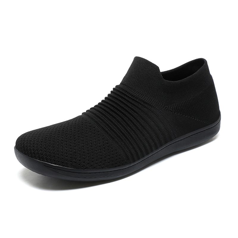 Men's Shoes Fly Woven Mesh Casual Lightweight Breathable One Pedal Thin Fitness Shoe foto 4