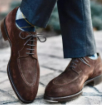 Men's Business Suede Shoes Lace-up British Style foto 2