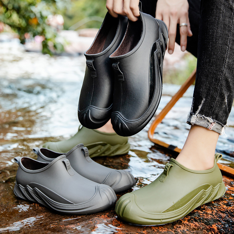 Fashion Personality New Rain Boots Short Men's foto 5