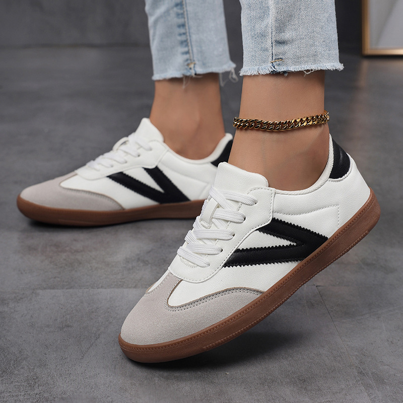 Flat, Lightweight Athletic Forrest Gump Retro Lace-up Casual Shoes