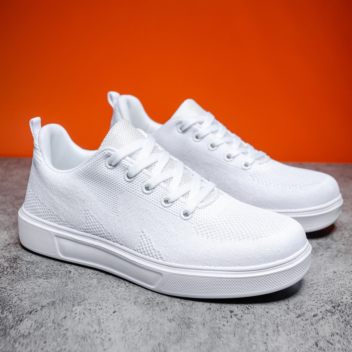 Light White Shoes Thick Bottom Sports Casual Borad Shoes foto 2