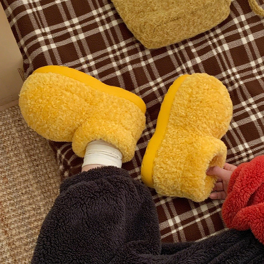 Cute Fashion Big Head Furry Boots For Women foto 5