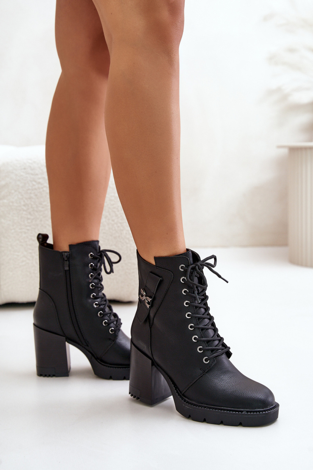 Laarsjes met hoge hak Step in style
