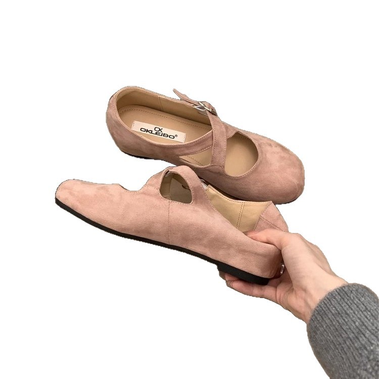 Womens Retro Round-toe Shoes With A Hidden Platform And Thick Sole foto 4