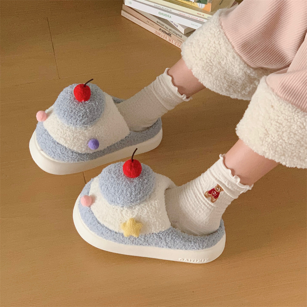 Warm Sweet Cherry Cake Lady Fluffy Shoes foto 4