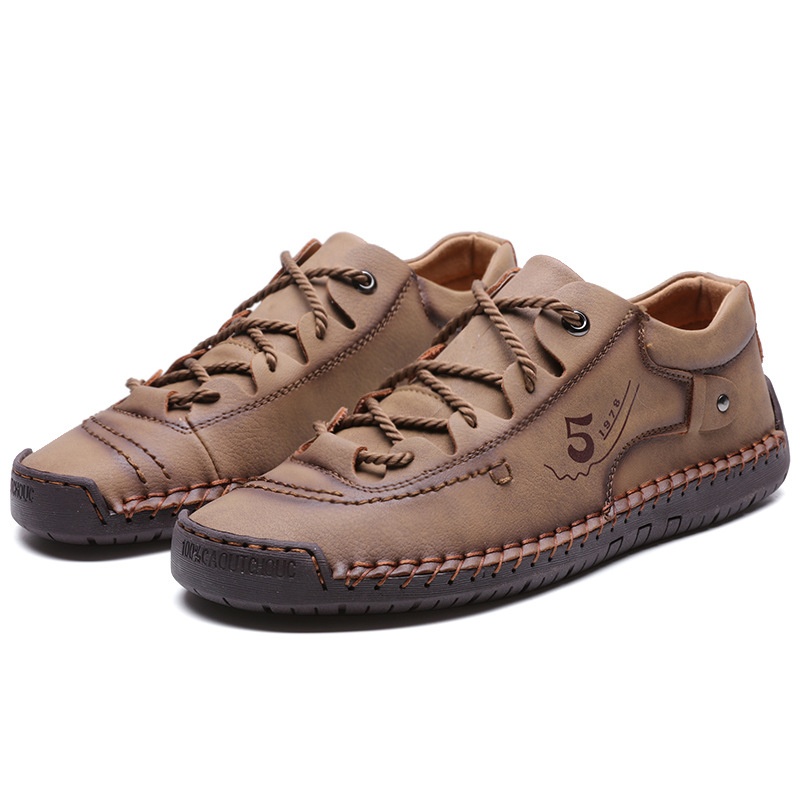 Men's Casual British Leather Shoes foto 3