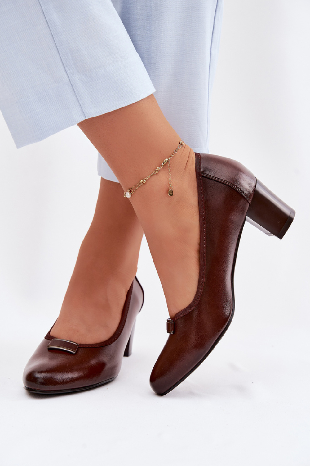 Pumps met dikke hak Step in style foto 3
