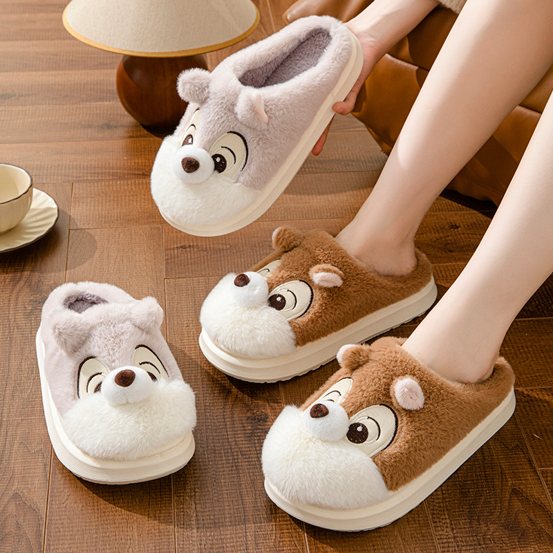 Cute Squirrel Home Decor Slippers Home Warm foto 5