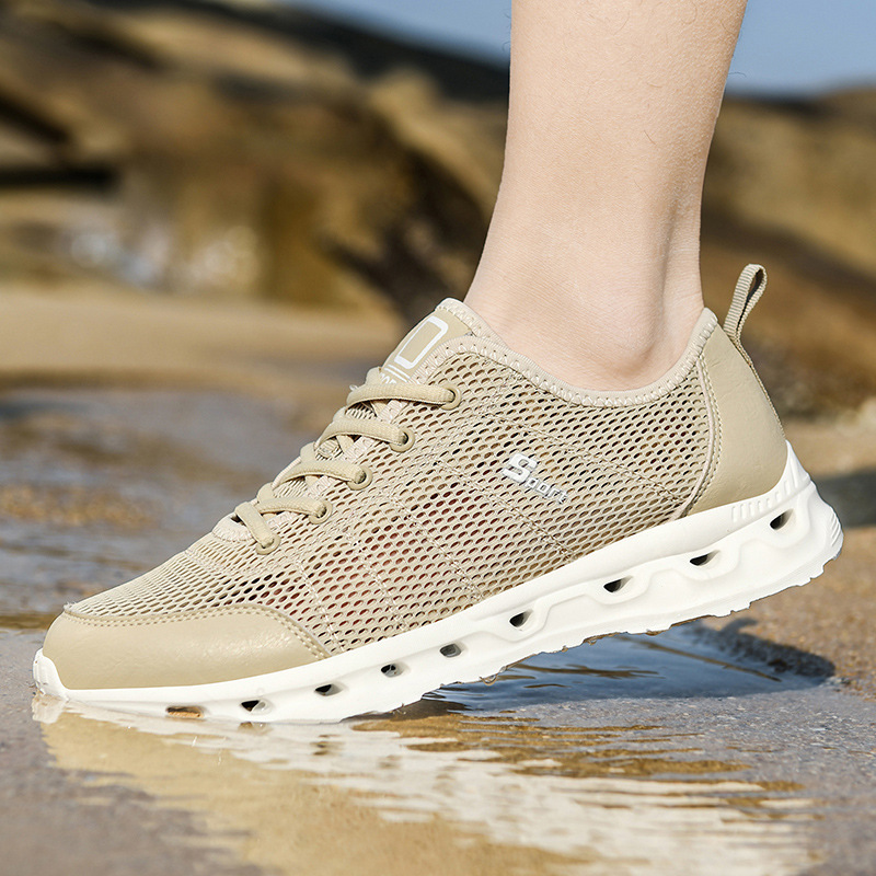 Summer New Hollowed-out Mesh Breathable Casual Sports Running Shoes foto 4