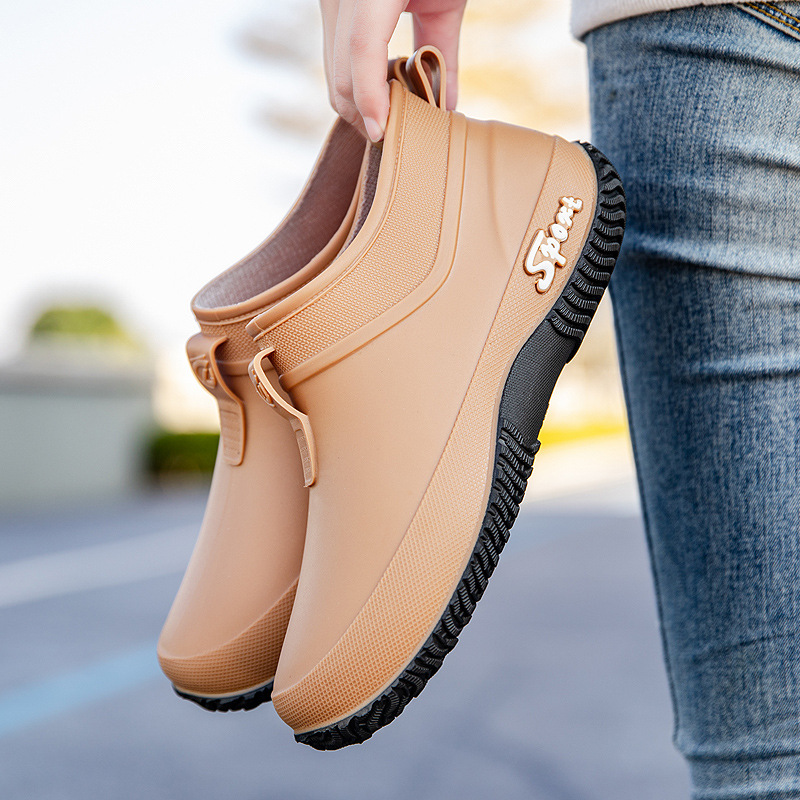 Low Top Waterproof Non-slip Camping Rain Boots foto 5