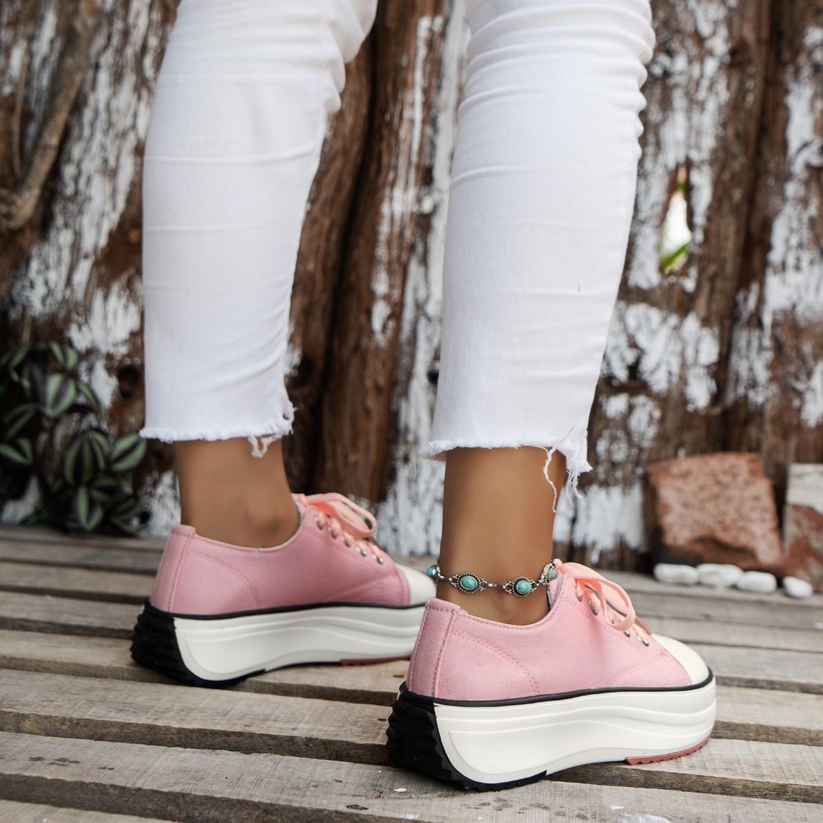 Low-top Lace Up Casual Shoes foto 5
