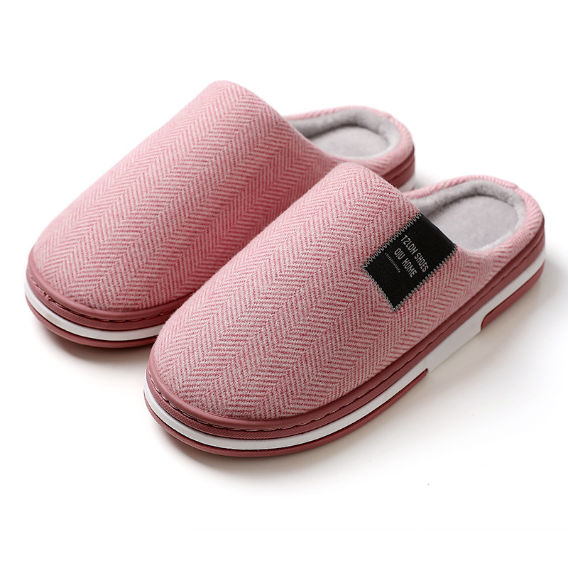 Home Cotton Slippers Men's Home Autumn And Winter Thick Bottom Non-slip foto 2