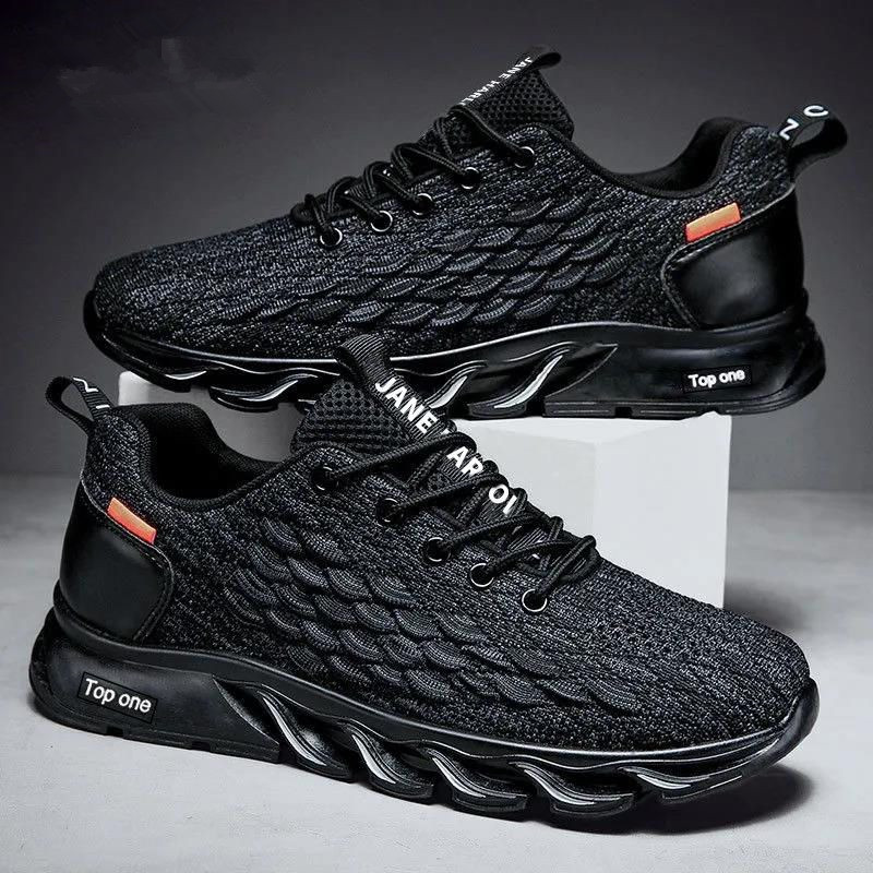 Season Air Cushion Sneaker Fly-kit Mesh Casual Shoes Breathable Versatile Shoes Men's Running Shoes foto 2
