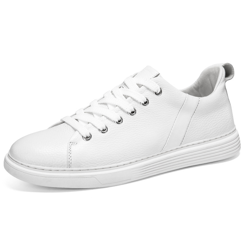 Spring Low-cut Genuine Leather Top Layer Cowhide Flat Retro Sneaker foto 4