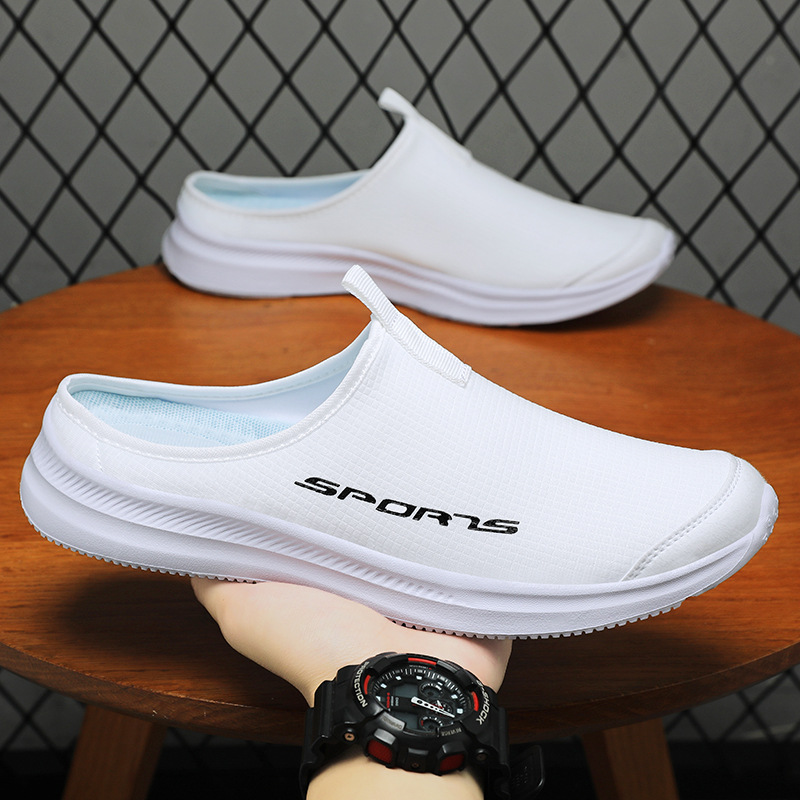 Men's Breathable Loafers Heel-free Closed-toe Slippers foto 2