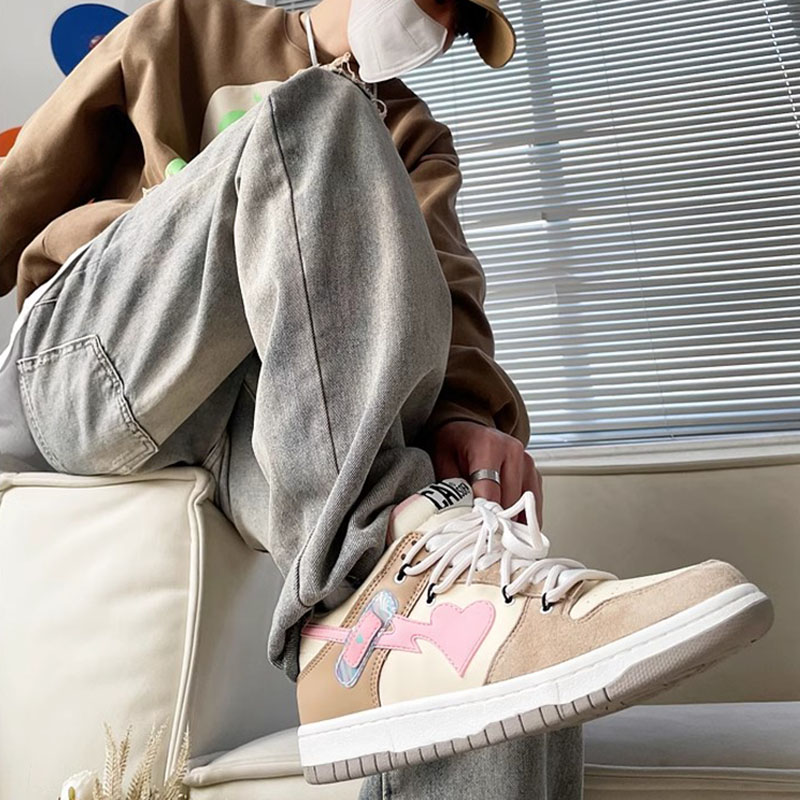 Band-Aid Niche Fashion Couple Shoes All-match Sports Skateboard Shoes foto 5
