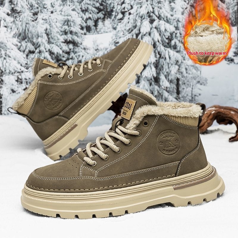 Men's Fleece-lined Thick Warm Outdoor Snow Boots foto 4