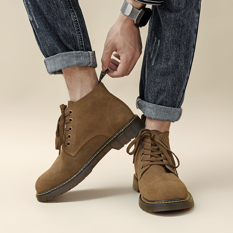Lace-up Mid-top Warm Outdoor Work Shoes foto 4