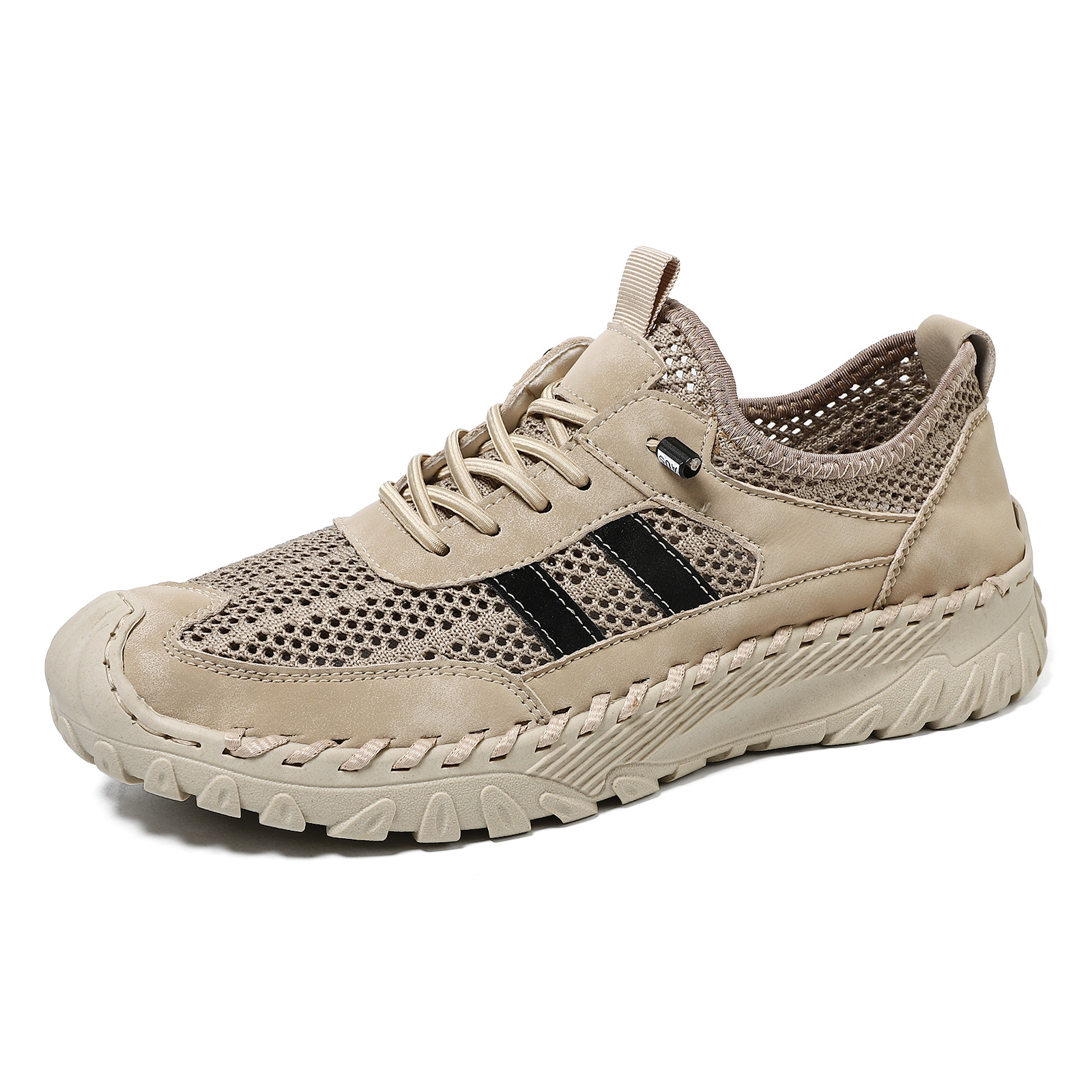 Plus Size Sewed Cowhide Mesh Korean Fashion Men's Shoes foto 3