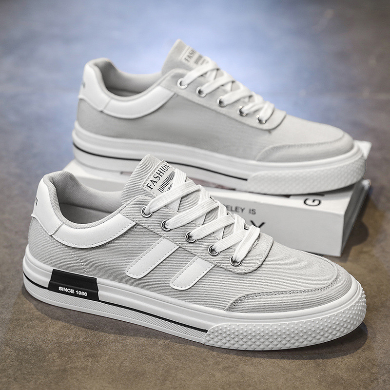 Men's Canvas Shoes Spring Breathable Flat foto 5