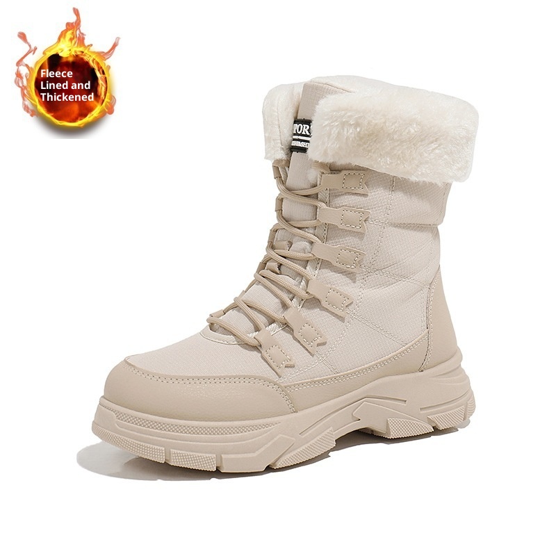 Womens Versatile And Warm Fleecelined Chunkysoled Shoes foto 2
