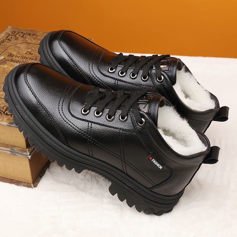 Winter New Fleece-lined Thickened Men's Cotton Shoes foto 3